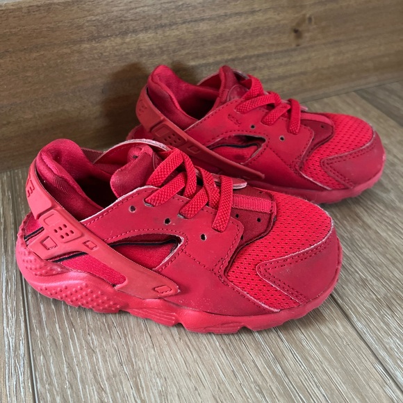 Nike toddler Huarache red tennis shoe size 8C - Picture 1 of 8